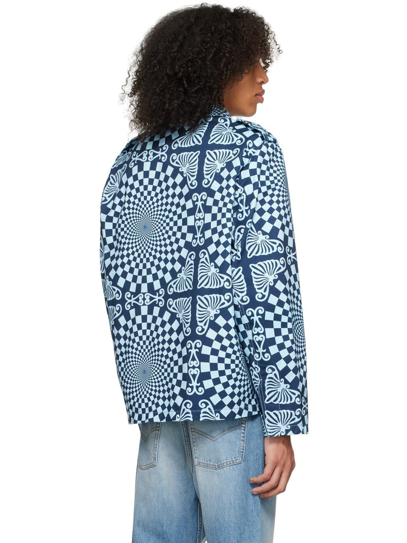 Blue Folk Checkerboard Jacket 3