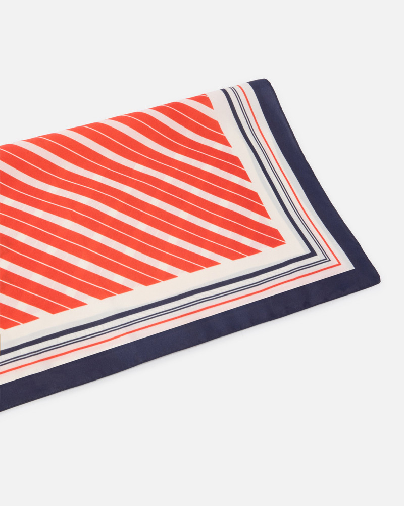 SQUARE SCARF WITH WIDE STRIPES 4