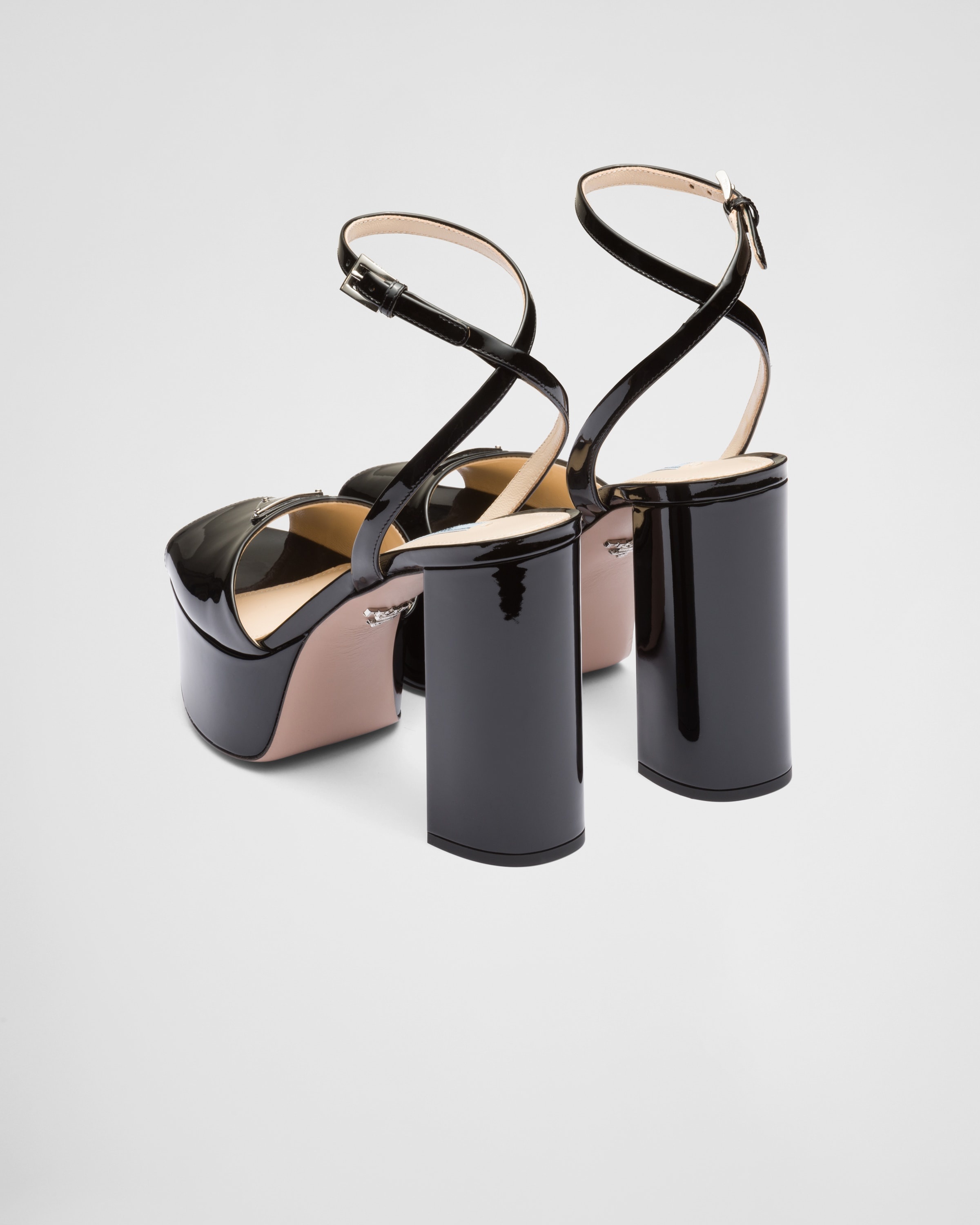 Patent leather platform sandals - 5