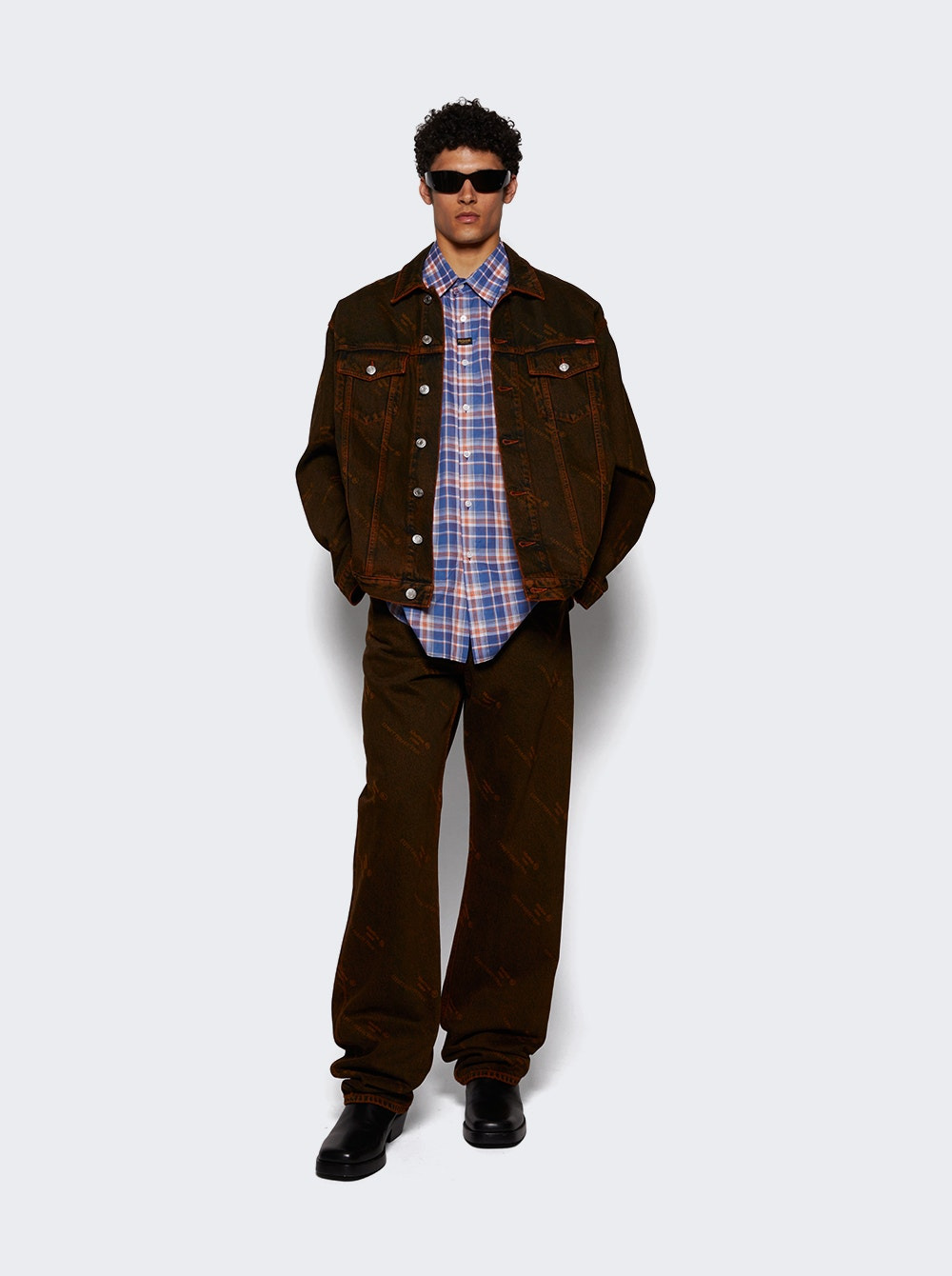 Relaxed Fit Jean Orange Laser - 5