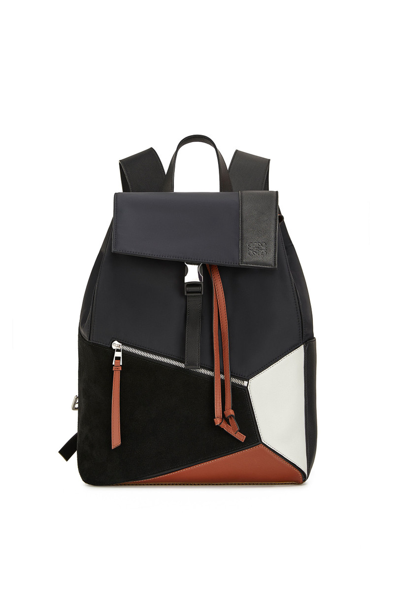 Puzzle backpack in nylon and  calfskin 1