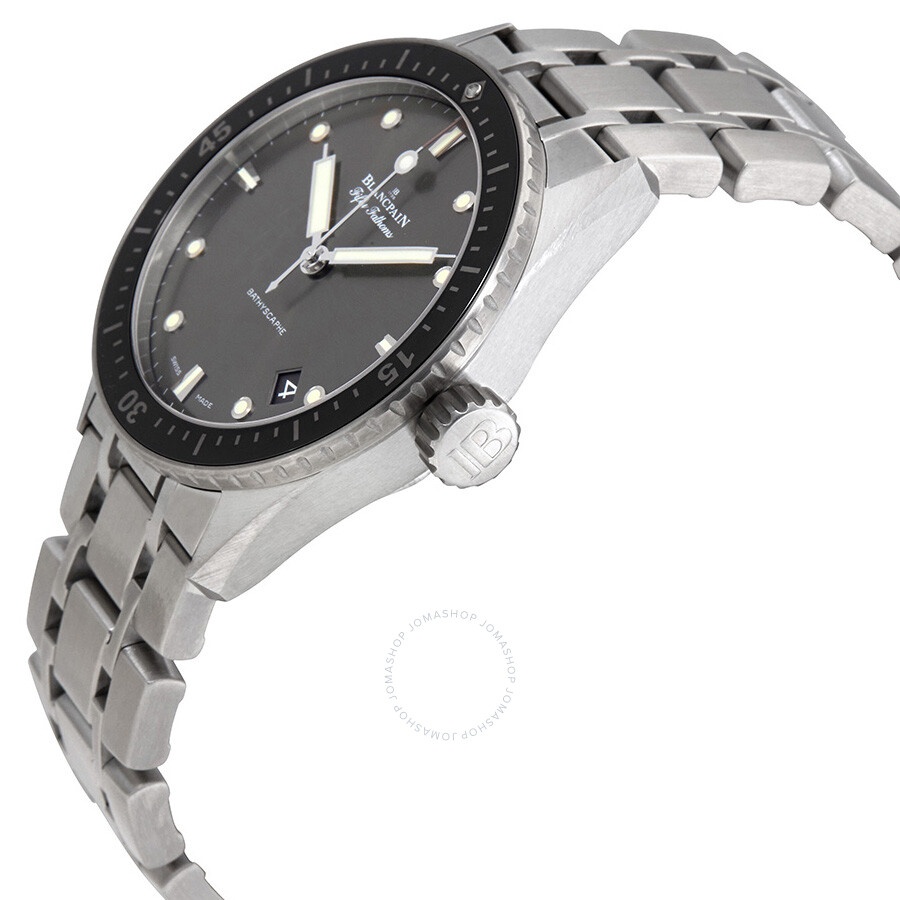 Blancpain Fifty Fathoms Bathyscaphe Meteor Grey Dial Automatic Men's Watch 5000-1110-70B - 2