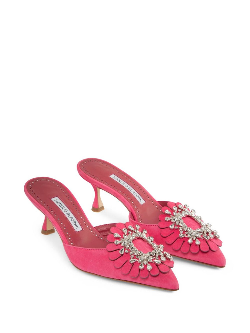 Manolo Blahnik 50mm Shog mules outlook