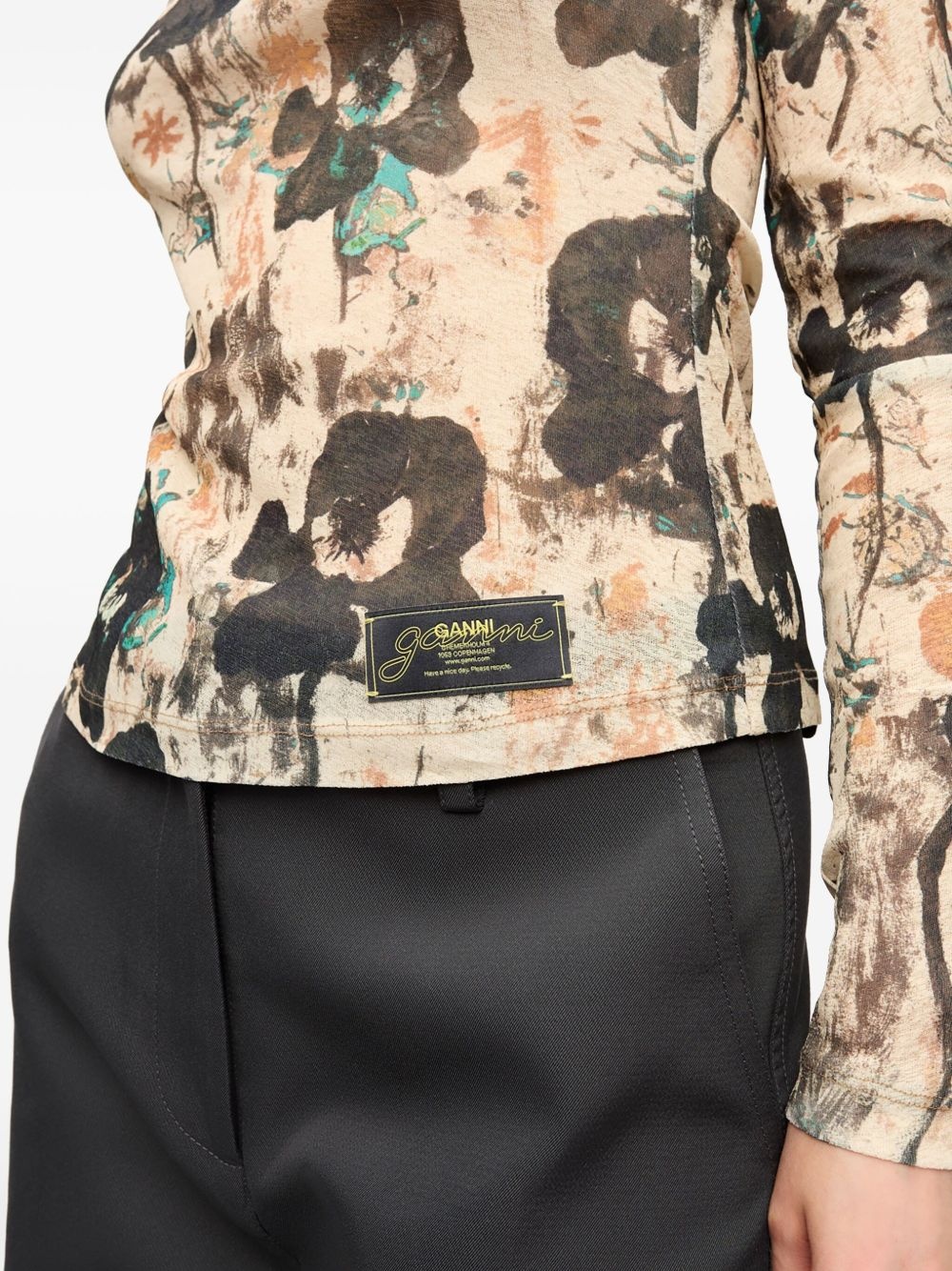 floral-print top - 5