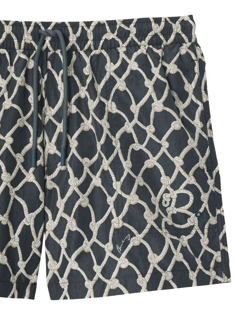 Burberry nautical knot-print swim shorts outlook