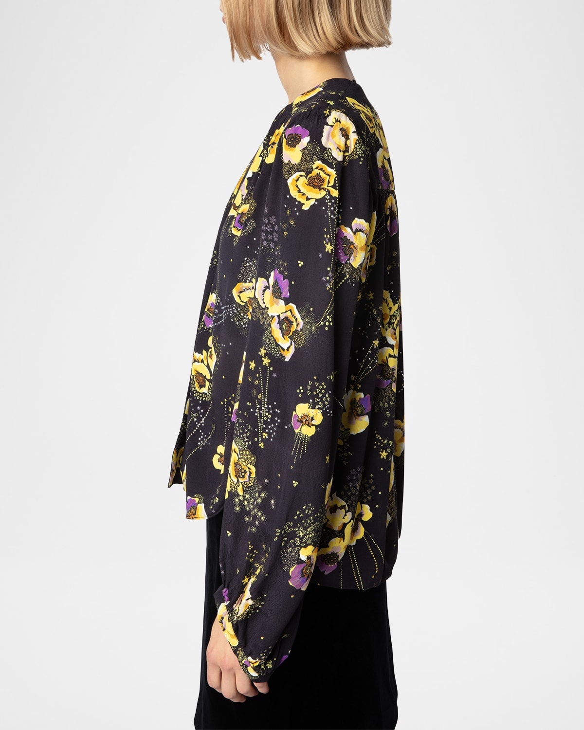 Turin Crepe Yoko Strass Blouse - 4