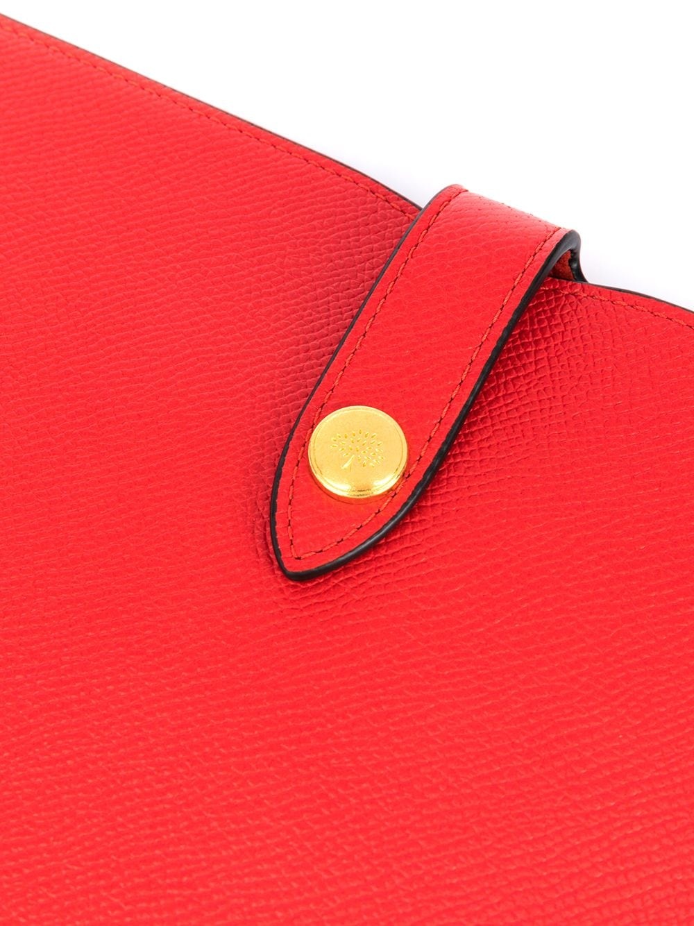 snap-fastening logo clutch bag - 4