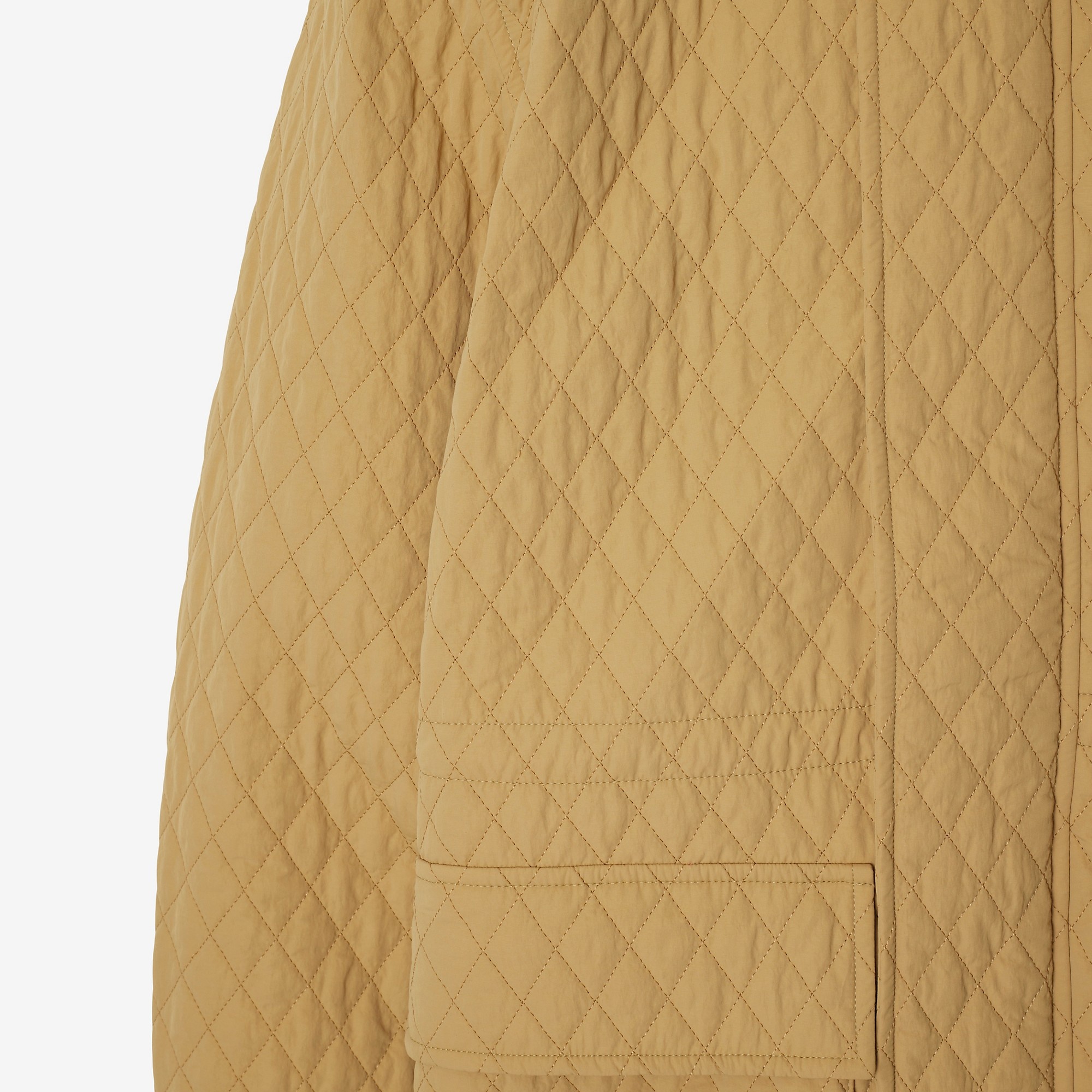 Check Hood Quilted Nylon Jacket - 7