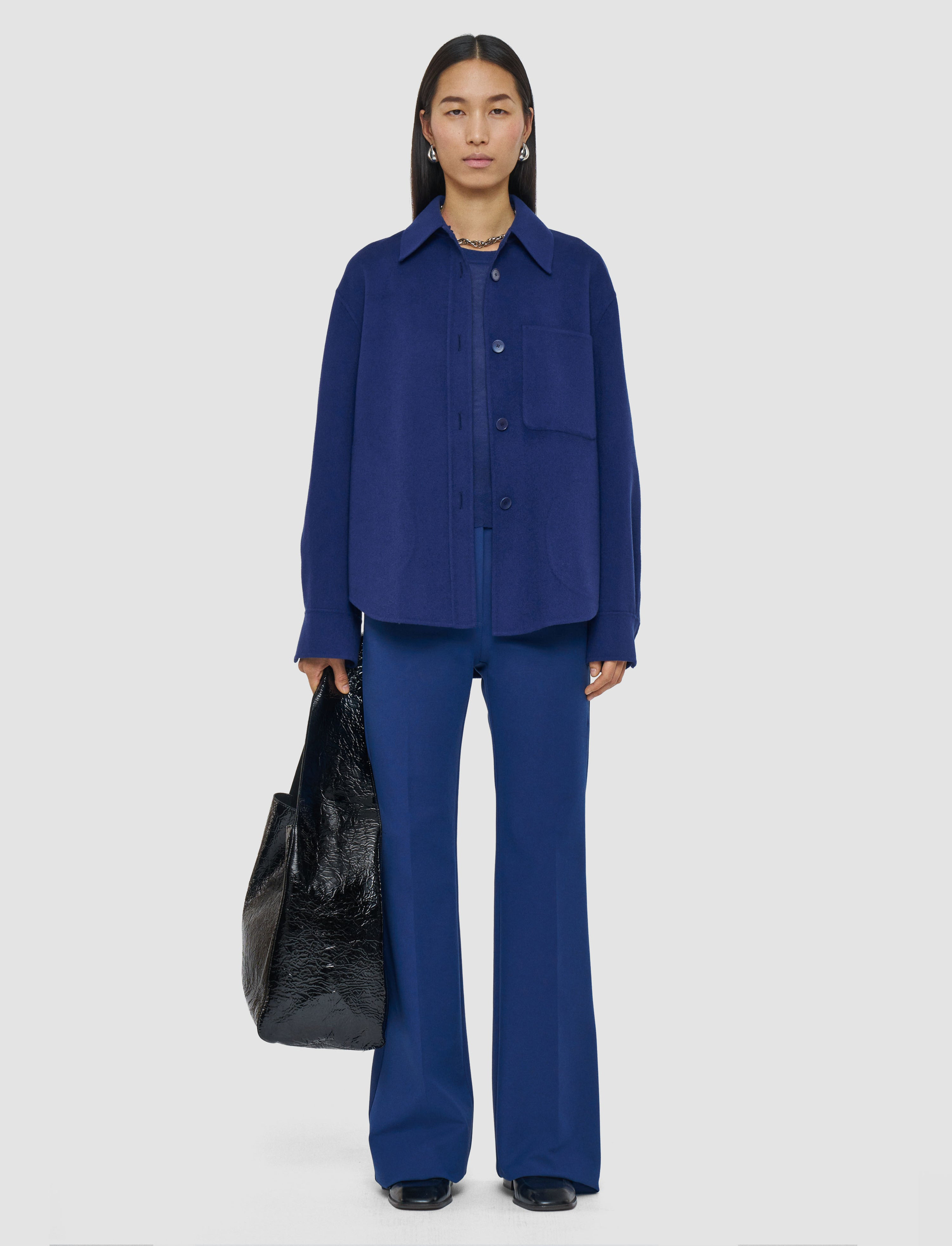 Jelia Light Double Face Wool Overshirt - 2