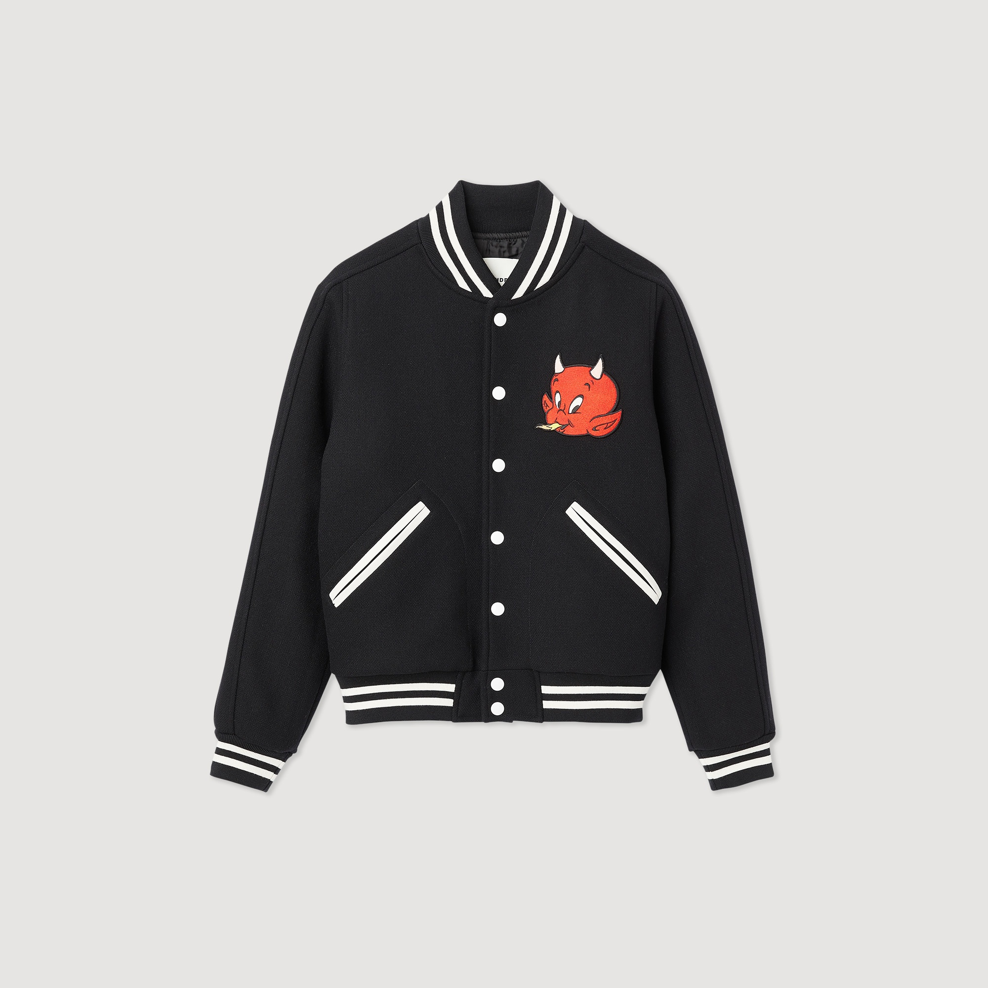 Hot Stuff wool cloth varsity jacket - 1