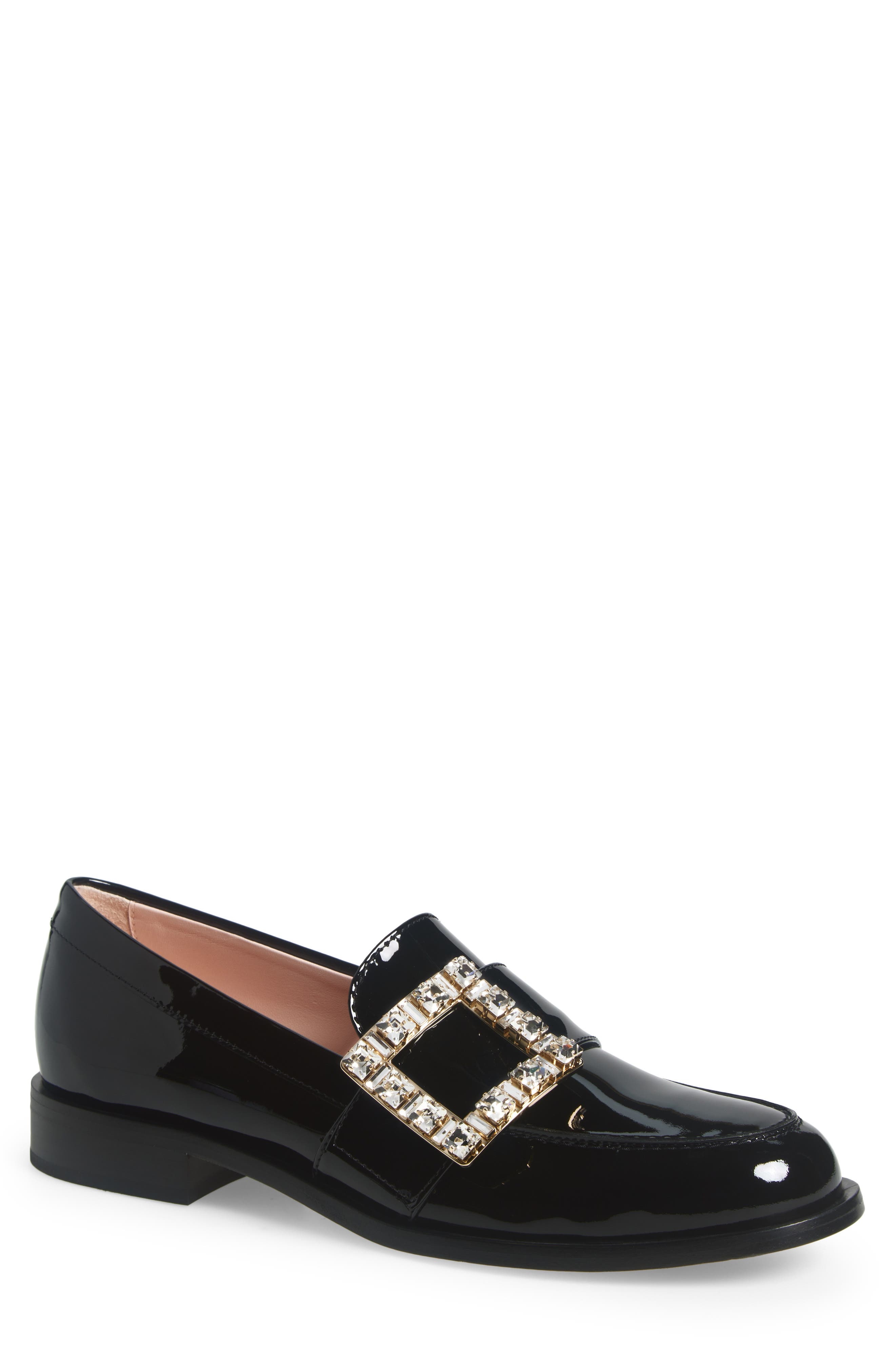 Roger Vivier Très Vivier Buckle Patent Leather Loafer in Nero at Nordstrom - 1