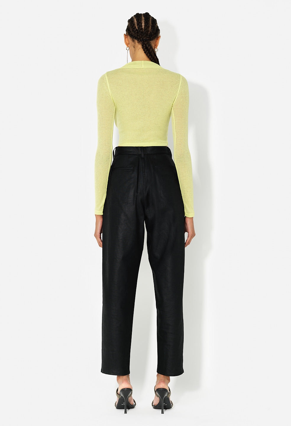 GAUZE RIB LS CROPPED TEE - 4