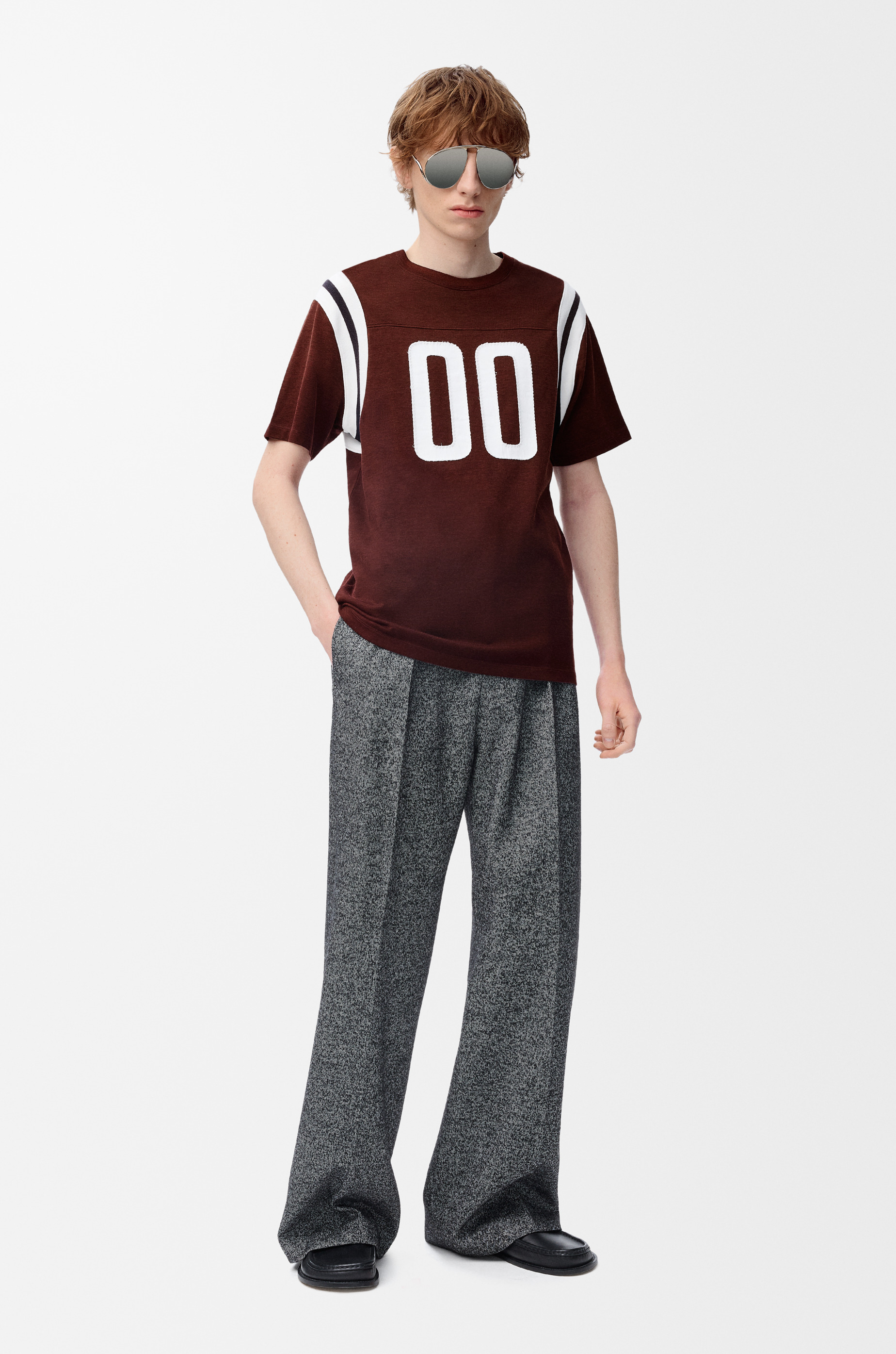 Regular fit T-shirt in cotton and viscose - 2