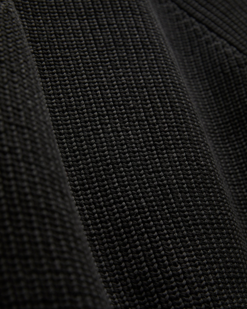 BATONER Signature Knit Cotton Drivers Zip in Black outlook