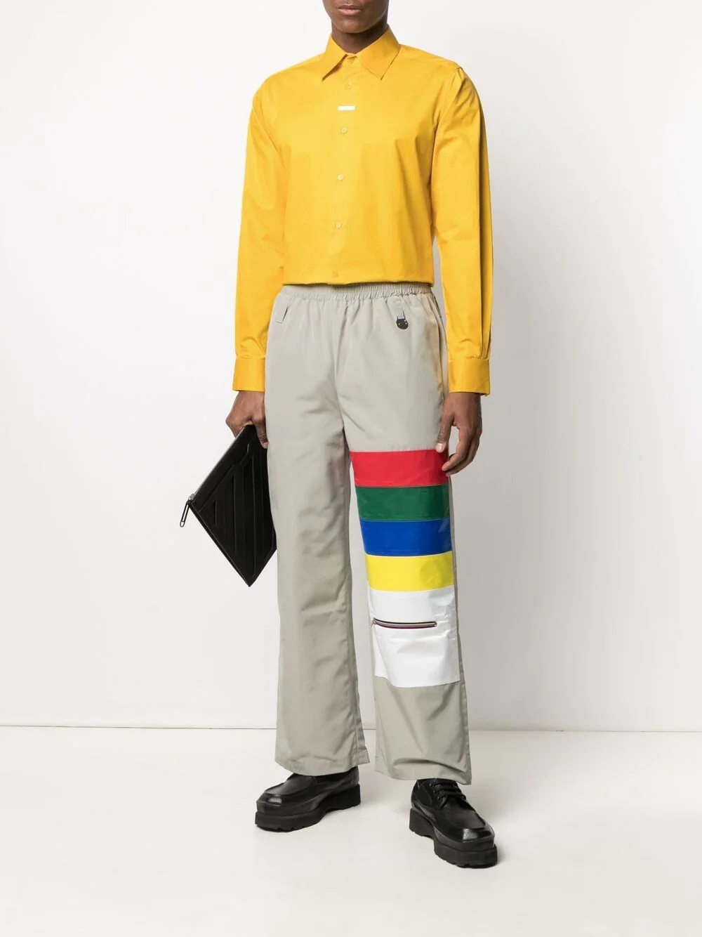 plaque-detail shirt - 2