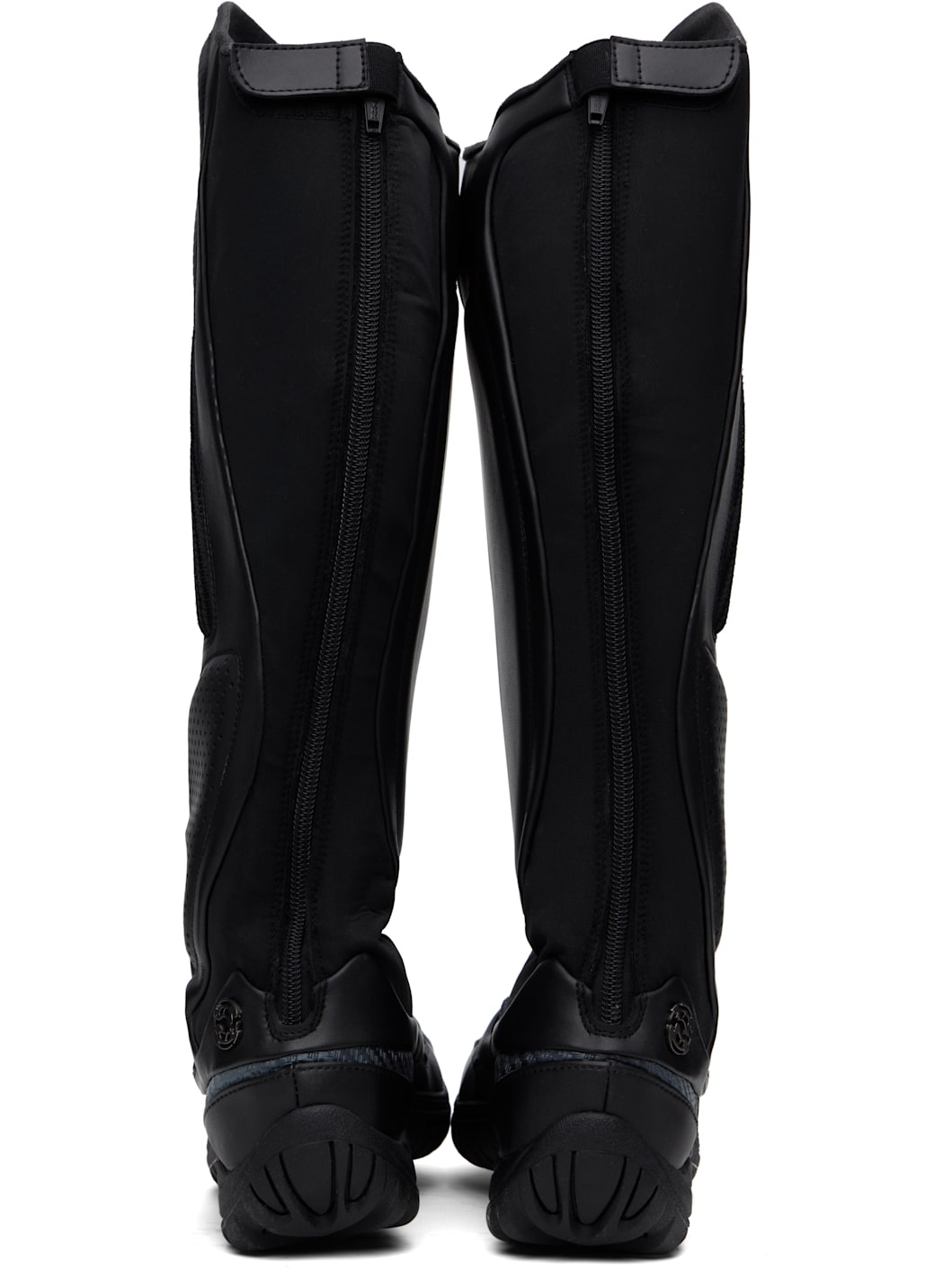 Black Neo High Top Boots - 2