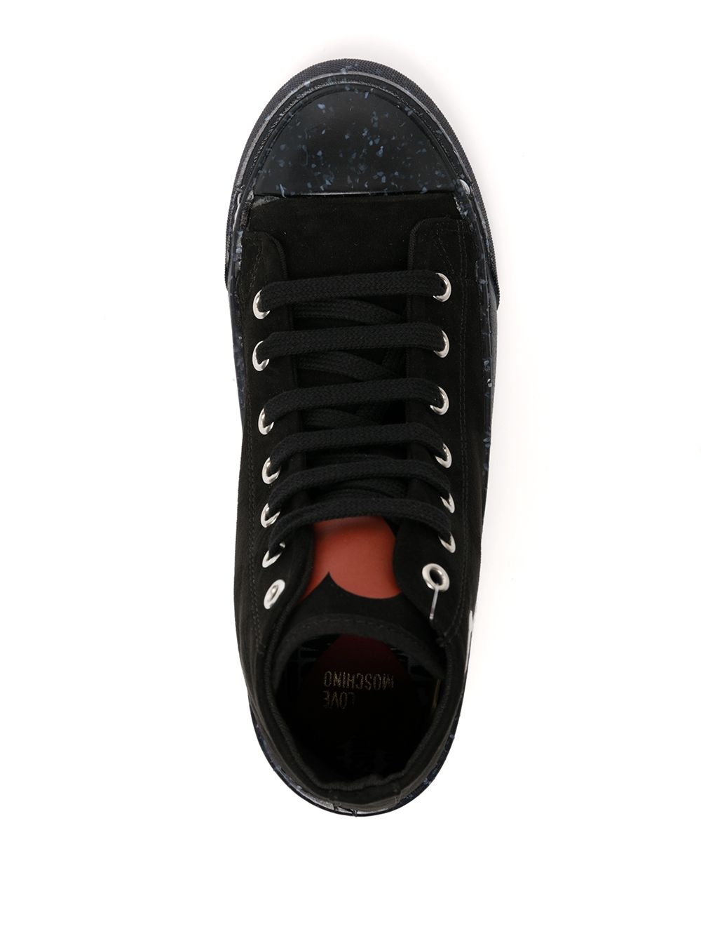 logo-patch high top sneakers - 4