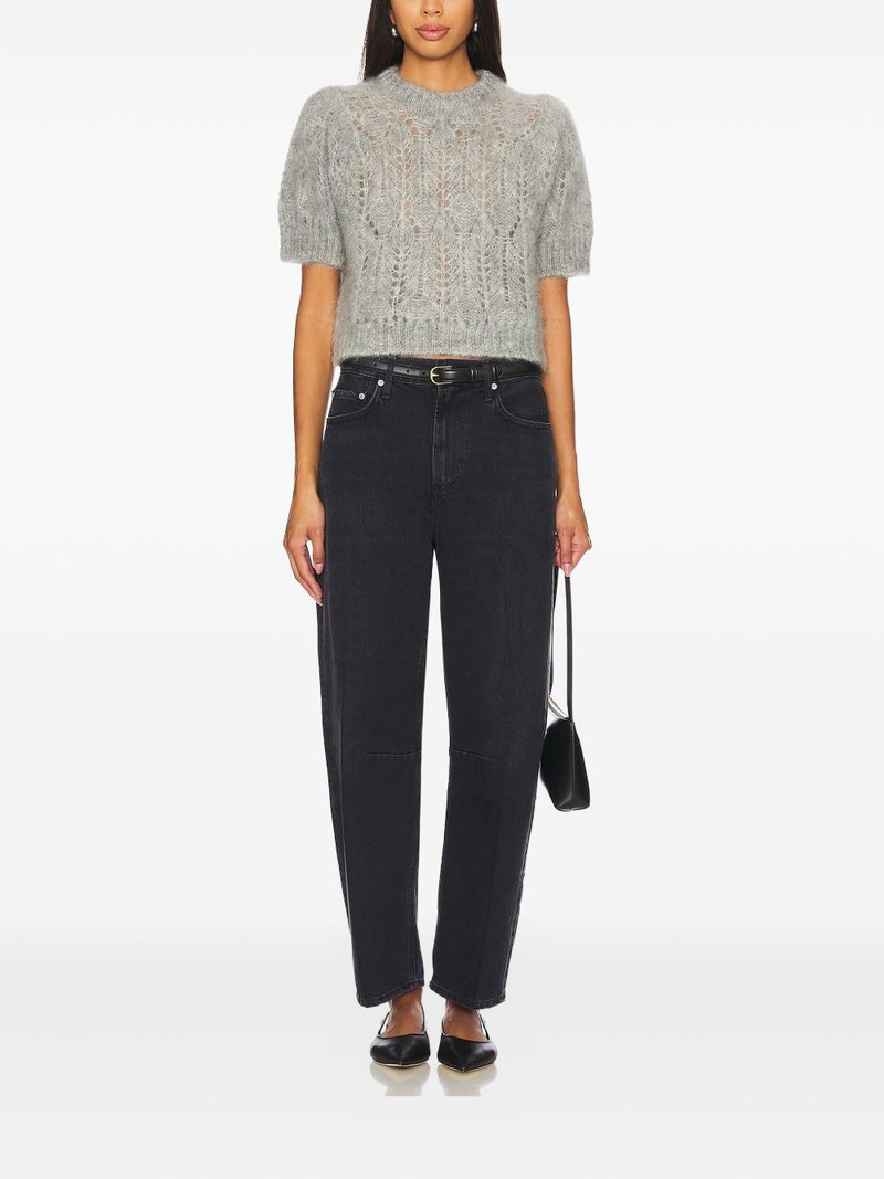 Citizens of Humanity puff-sleeve open-knit sweater outlook