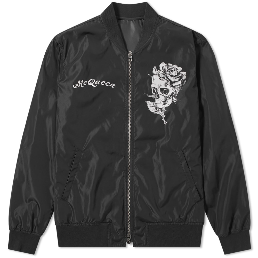 Alexander McQueen Printed Skull Bomber - 1