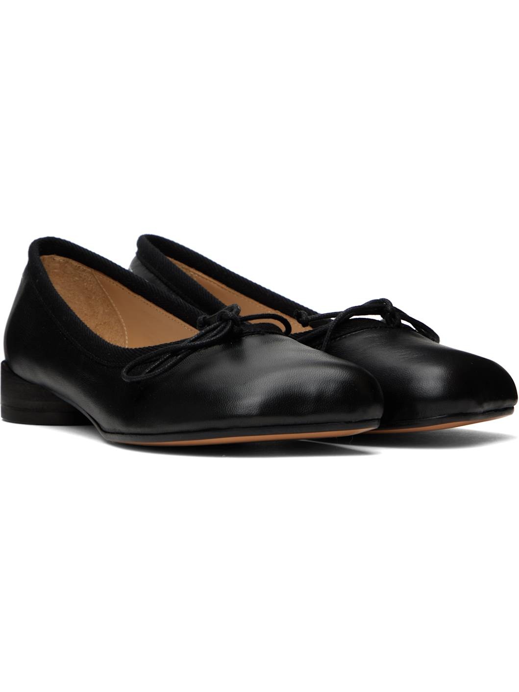 Black Anatomic Classic Ballerina Flats - 4