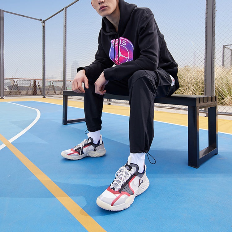 Air Jordan Paris Saint-Germain Printing Fleece Pullover Black CZ0816-010 - 3
