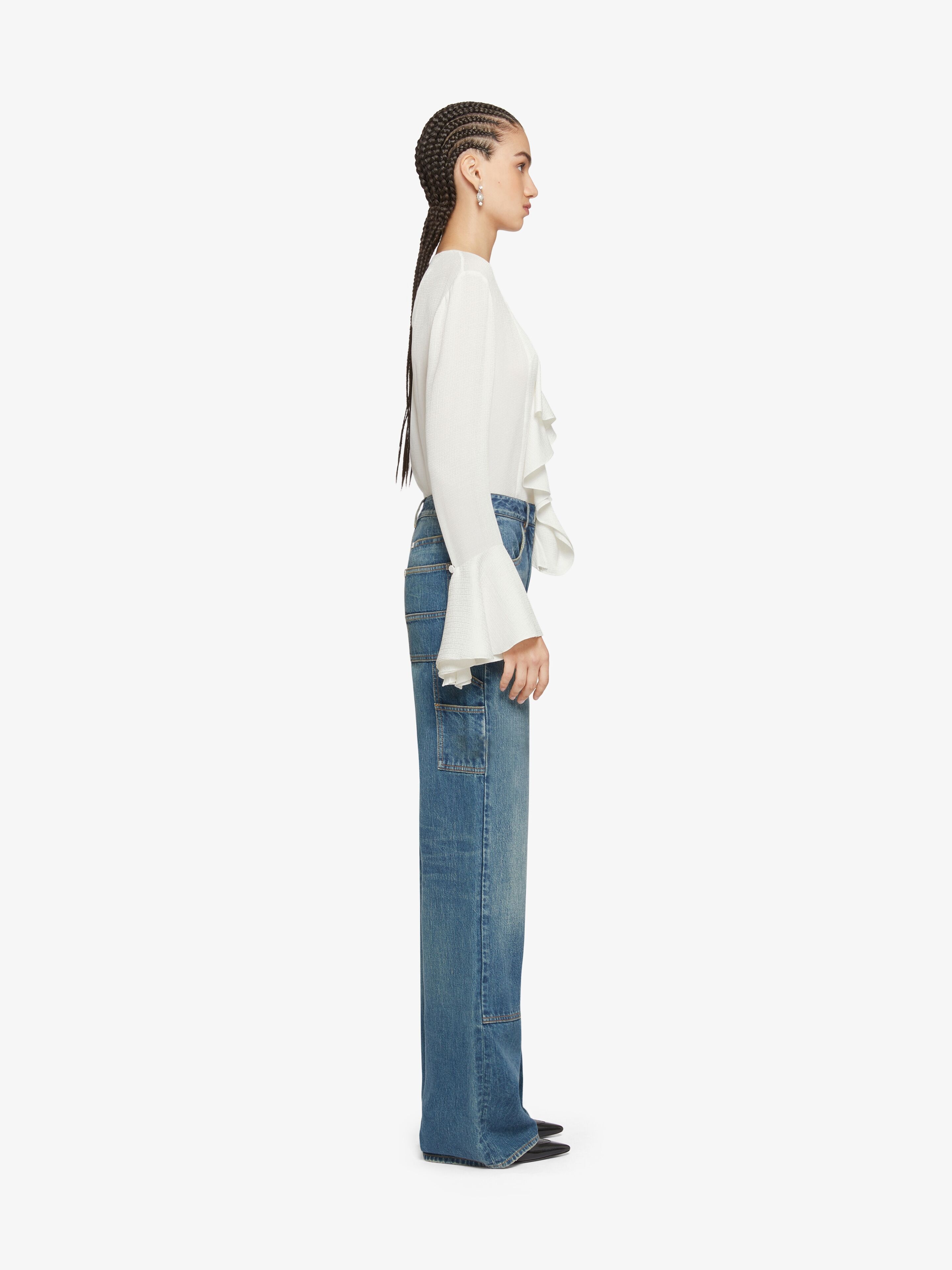OVERSIZED JEANS IN DENIM WITH PATCHES - 3