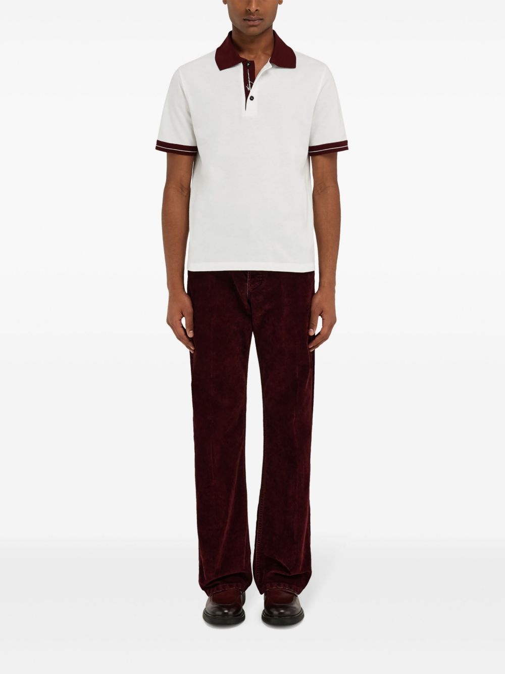 logo-embroidered polo shirt - 2