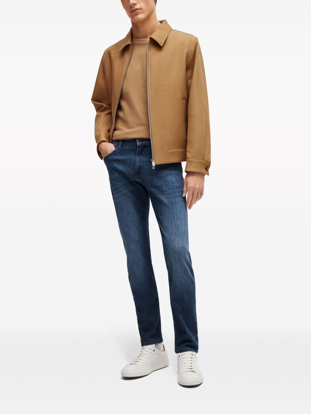 slim-fit cotton jeans - 2