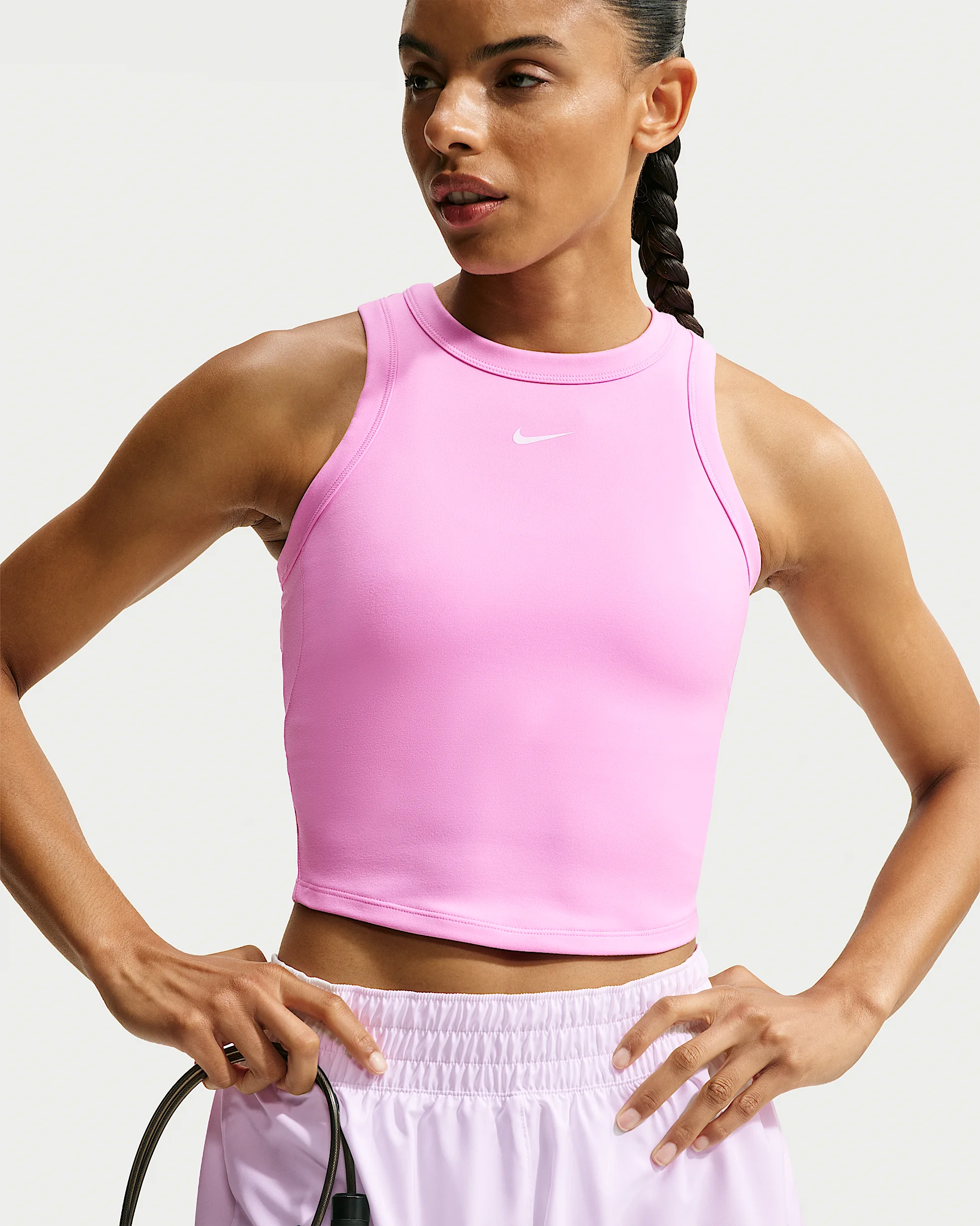 Nike One Fitted Women's Dri-FIT Cropped Tank Top - 1