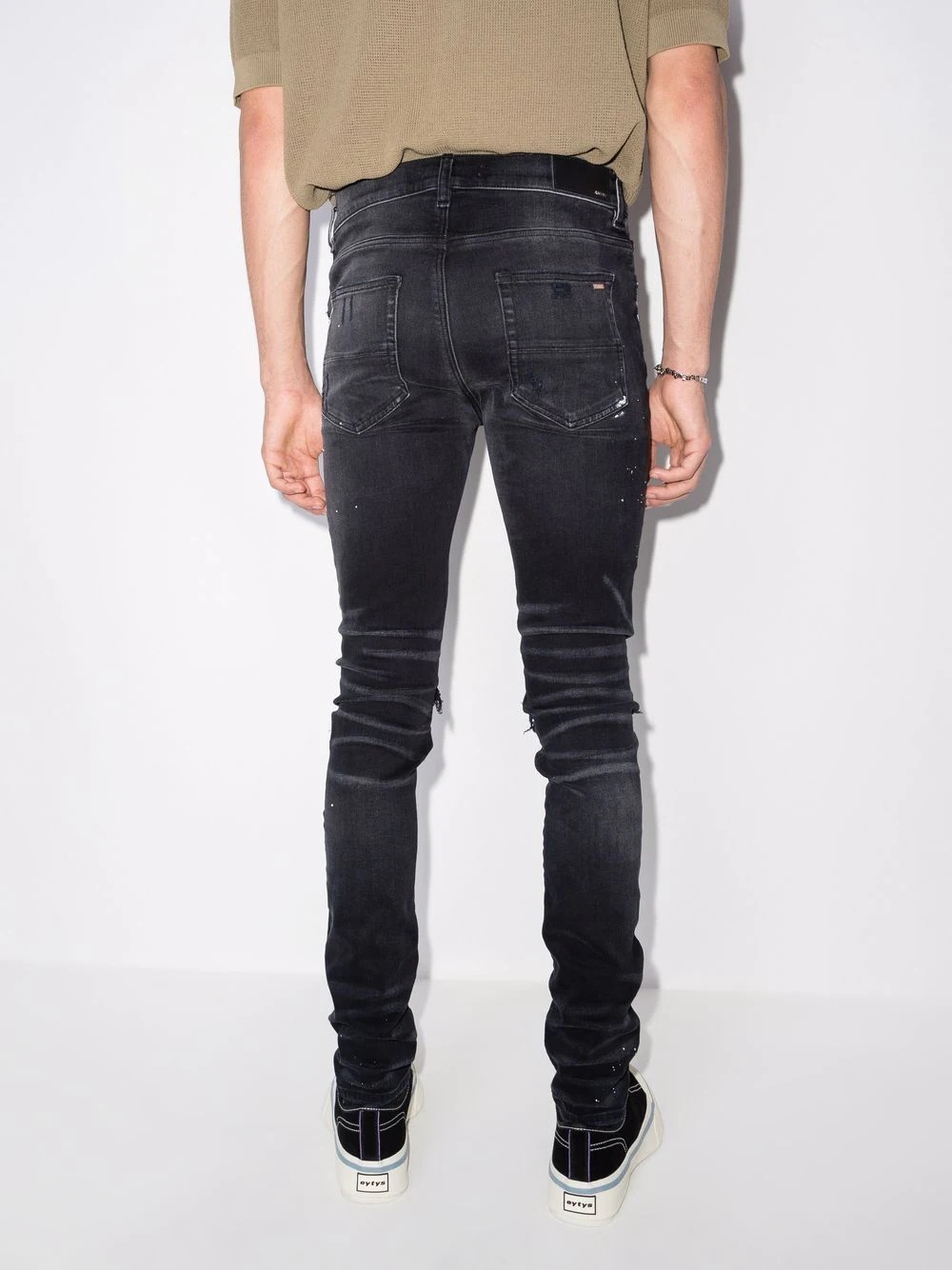 ripped-finish skinny jeans - 3