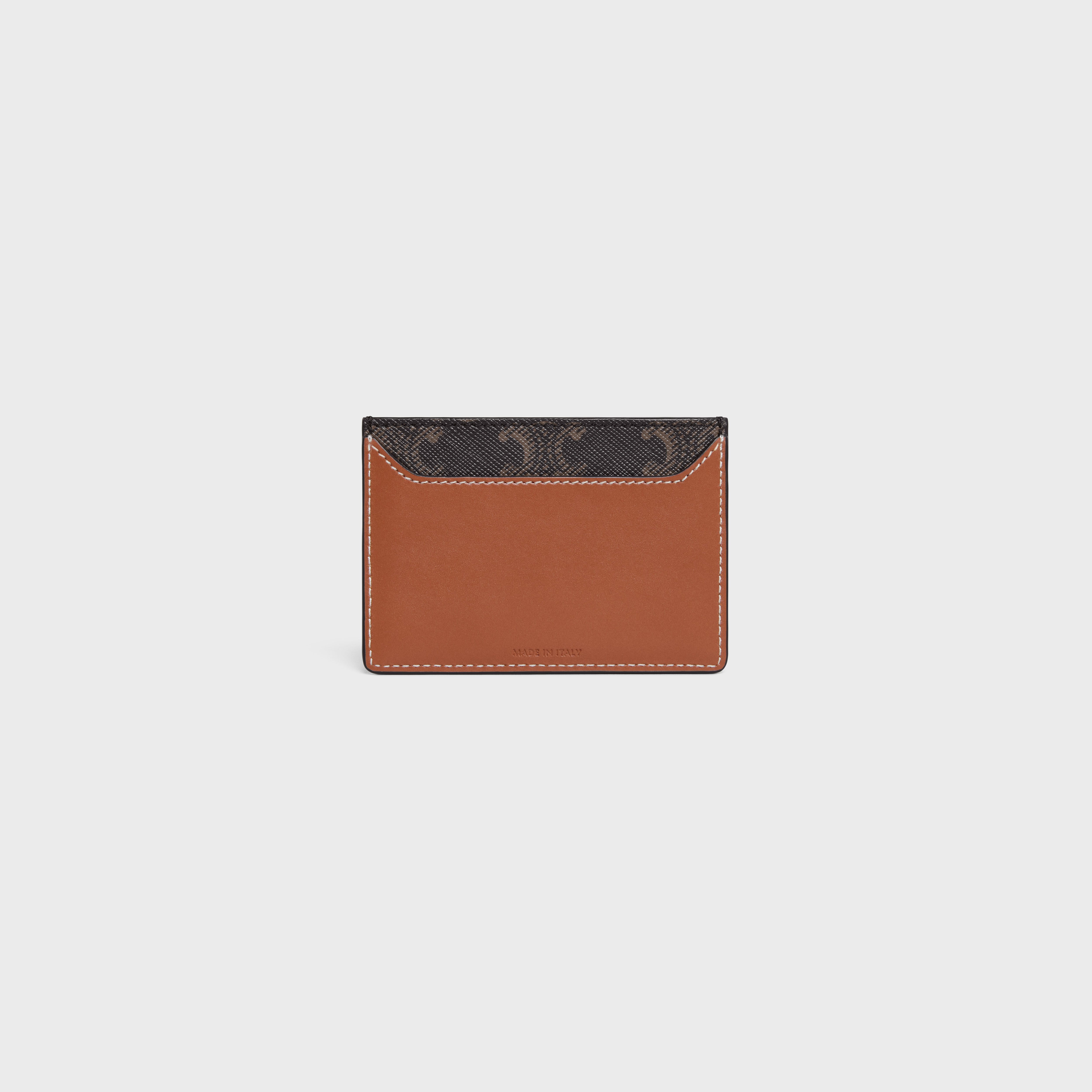 CARD HOLDER in Triomphe canvas and calfskin - 3