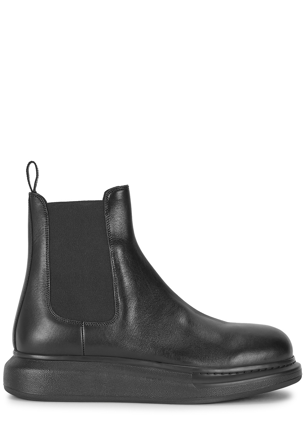 Hybrid black leather Chelsea boots - 1