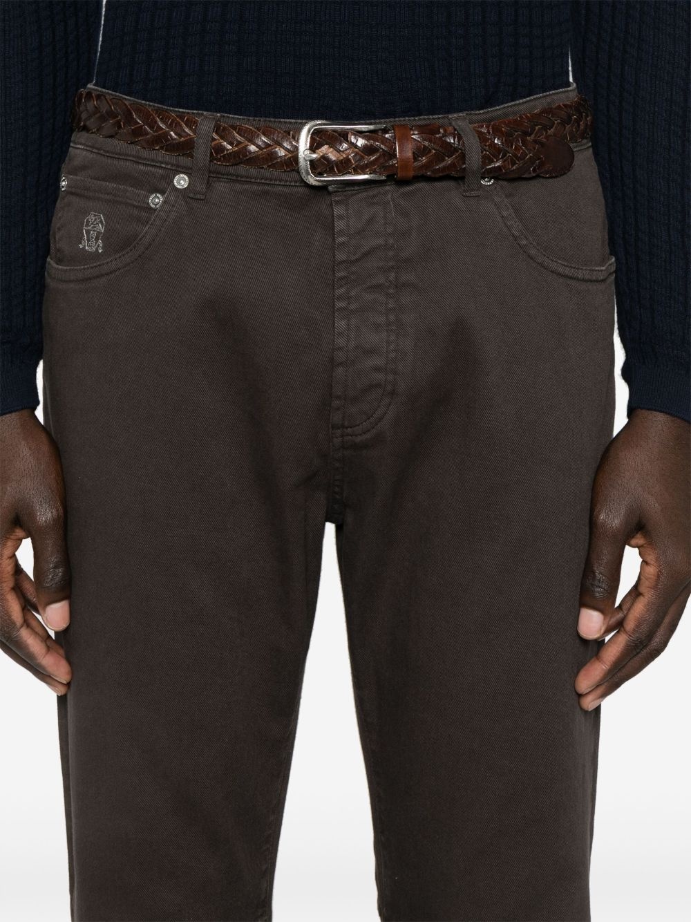 garment-dyed jeans - 5