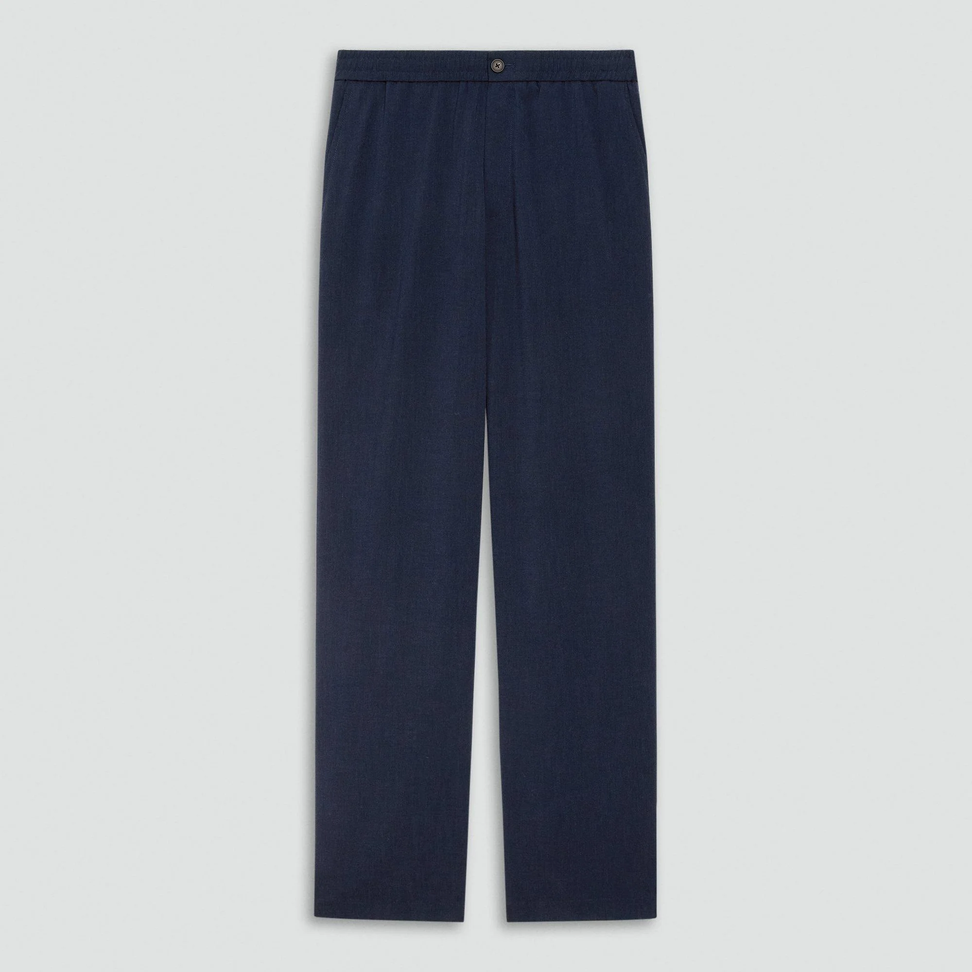 Straight Drawstring Pant in Performance Suiting - 1