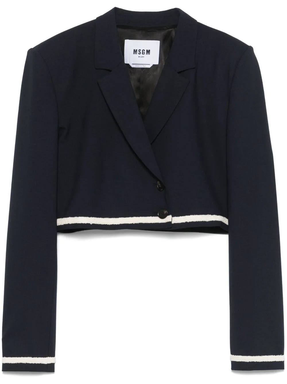 cropped blazer - 1