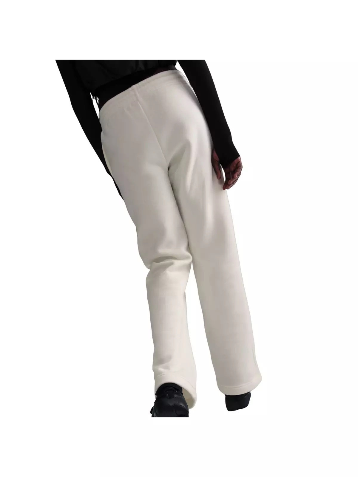 Women's Sportswear Phoenix Fleece Mid-Rise Open-Hem Pants - White - 2