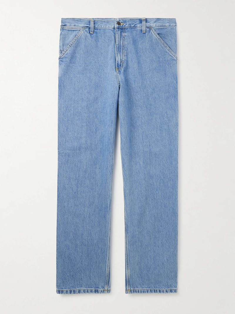 Single Knee Straight-Leg Jeans - 1