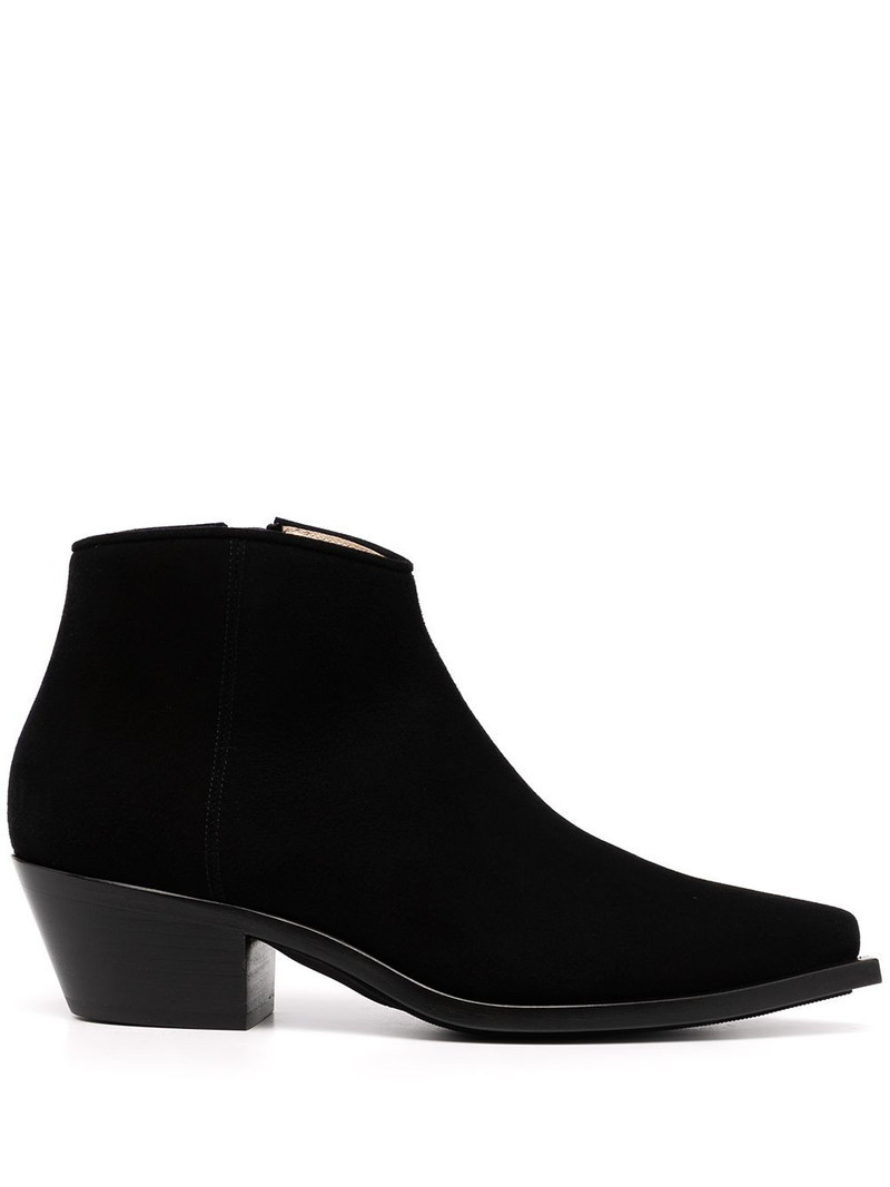 pointed-toe ankle boots 1