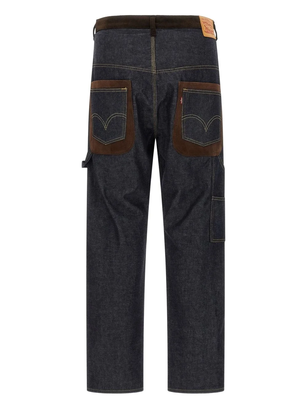 Junya Watanabe MAN x Levi's suede-insert jeans | REVERSIBLE