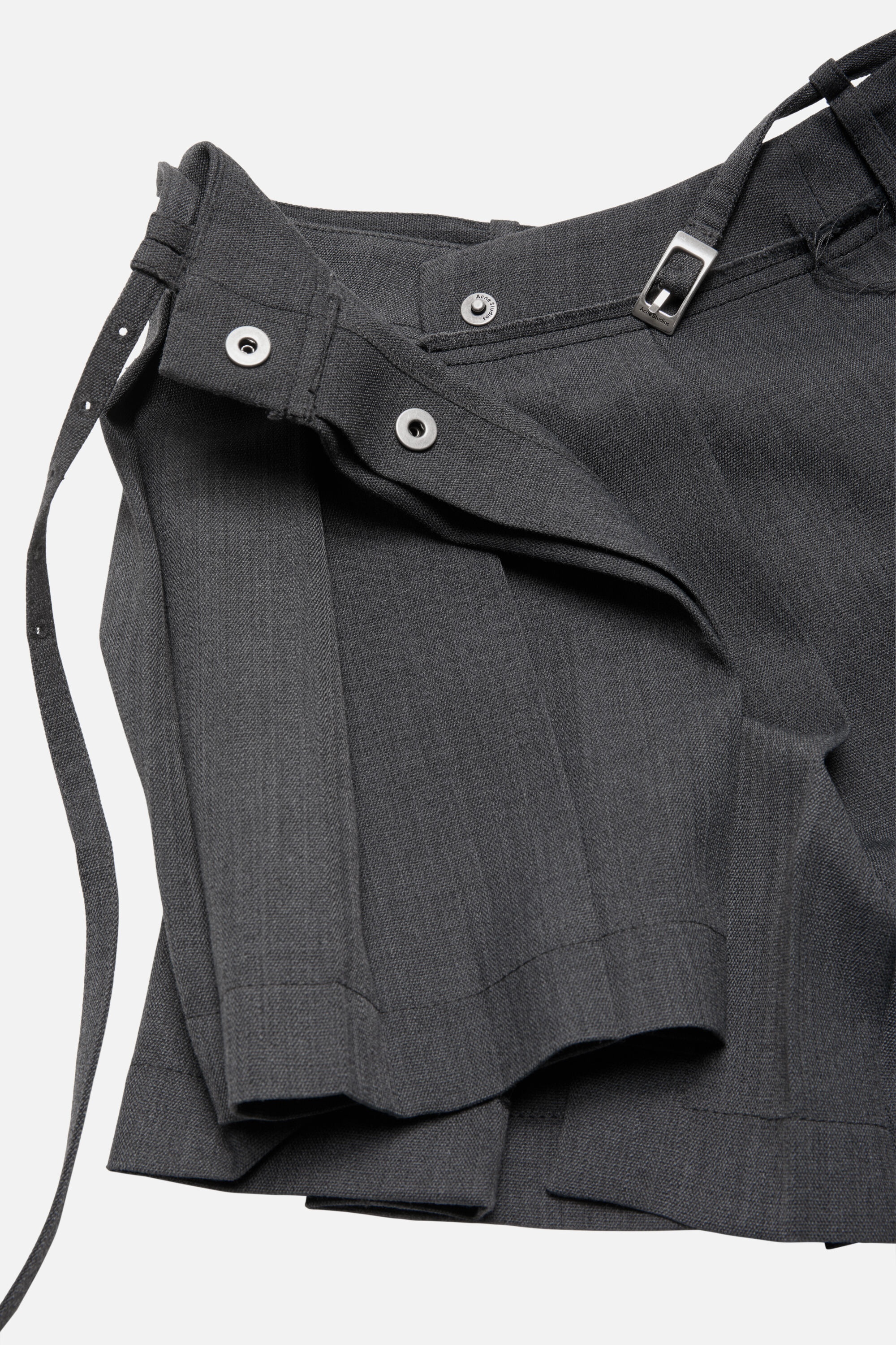 Pleated skirt - Dark grey - 5