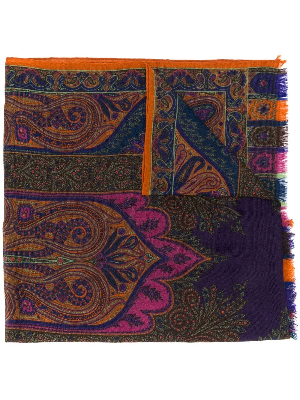 paisley print scarf  - 1