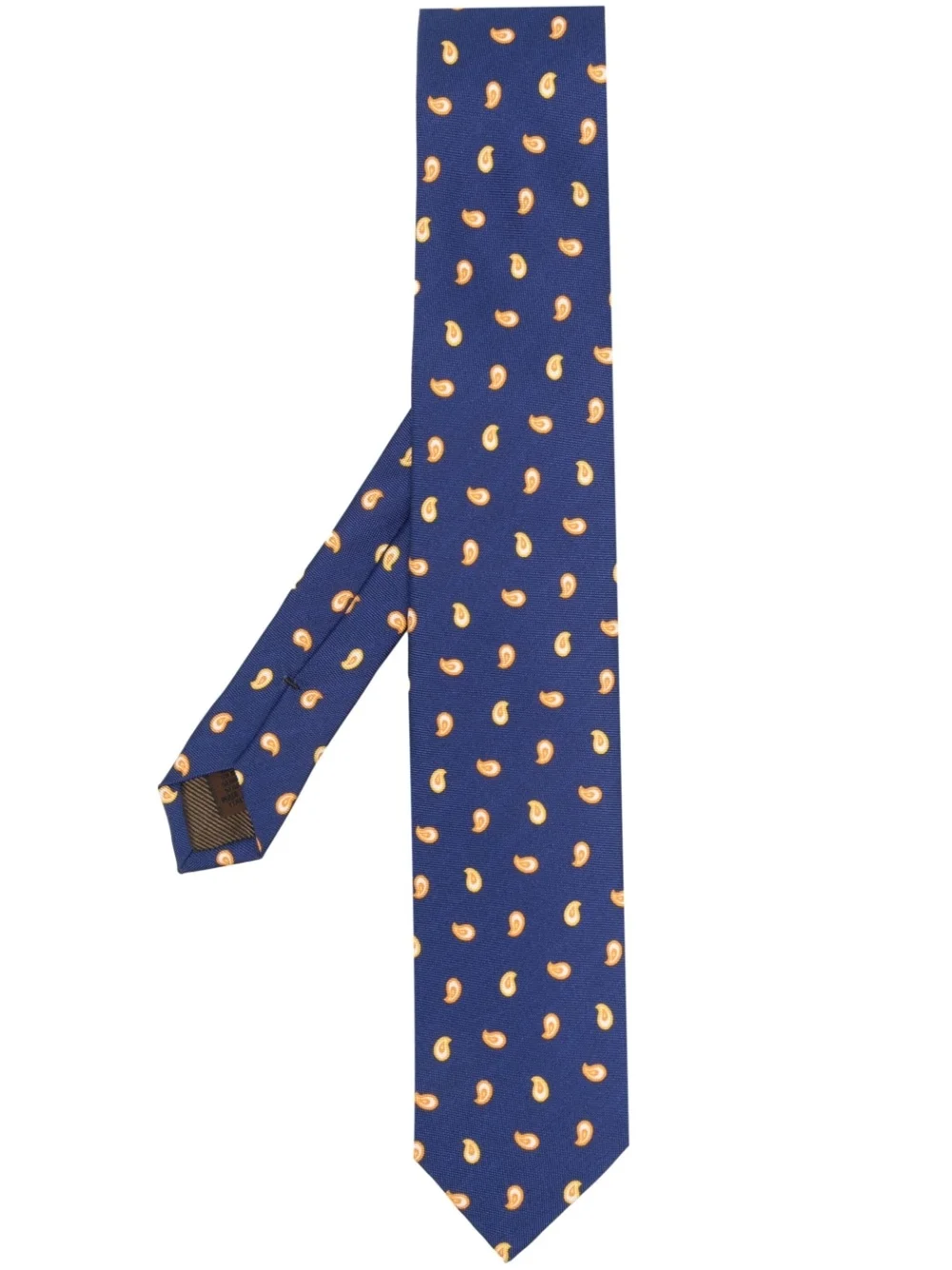 graphic-print silk tie - 1