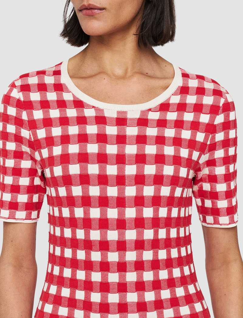 Vichy Jacquard 니트 드레스 4
