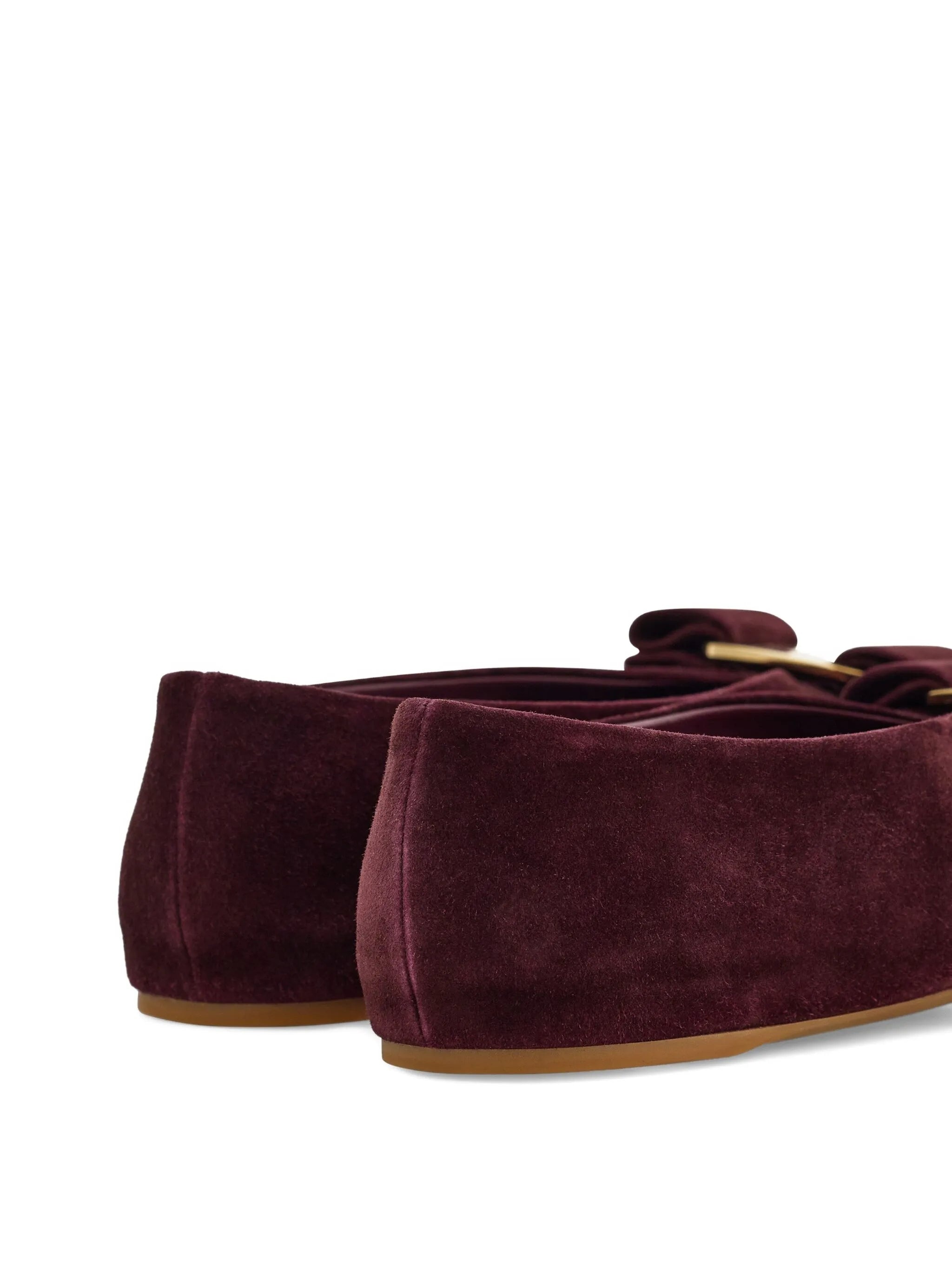 Ferragamo Vara Leather Ballerina Shoes - 2