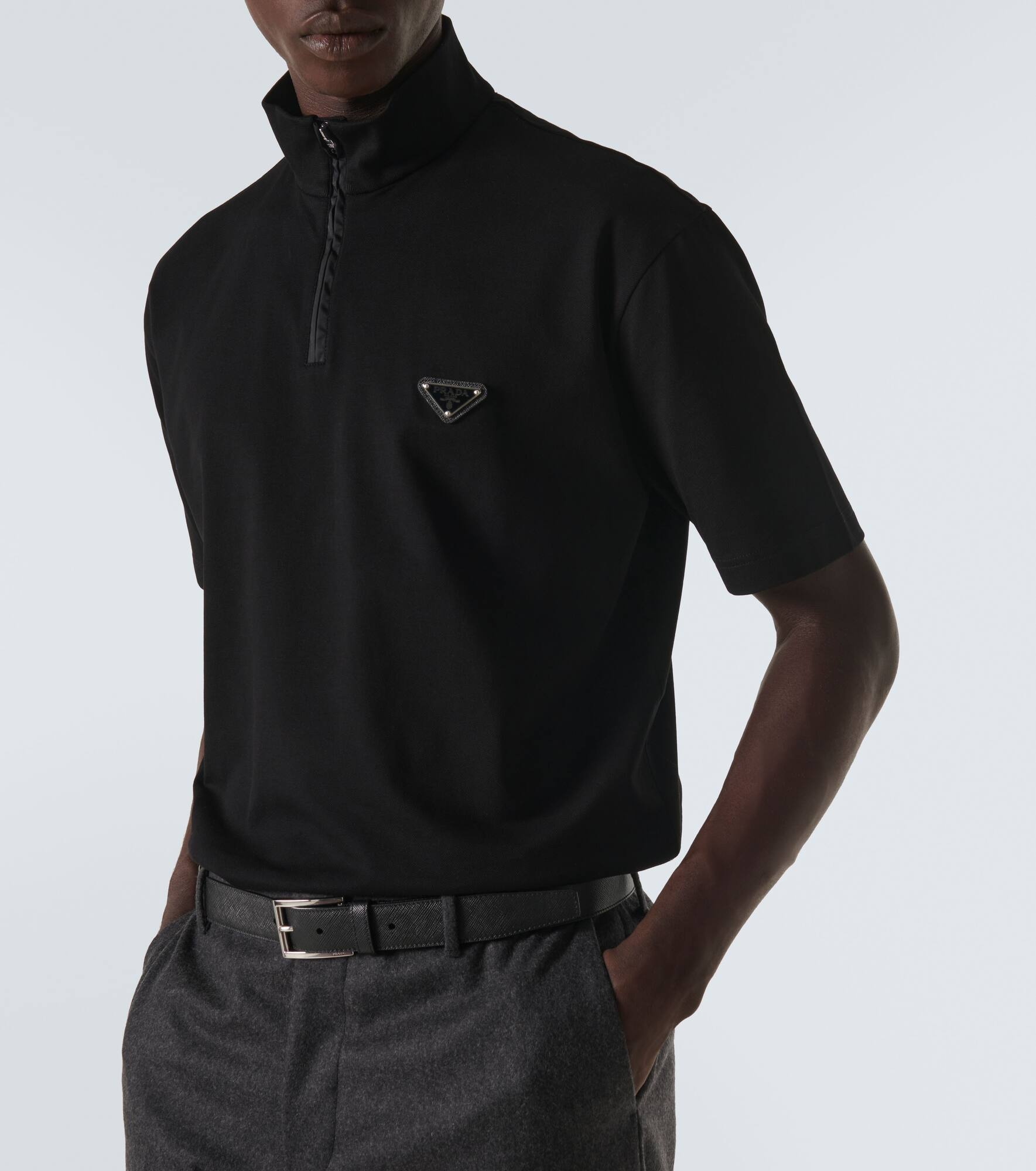 Zip-up polo shirt - 5