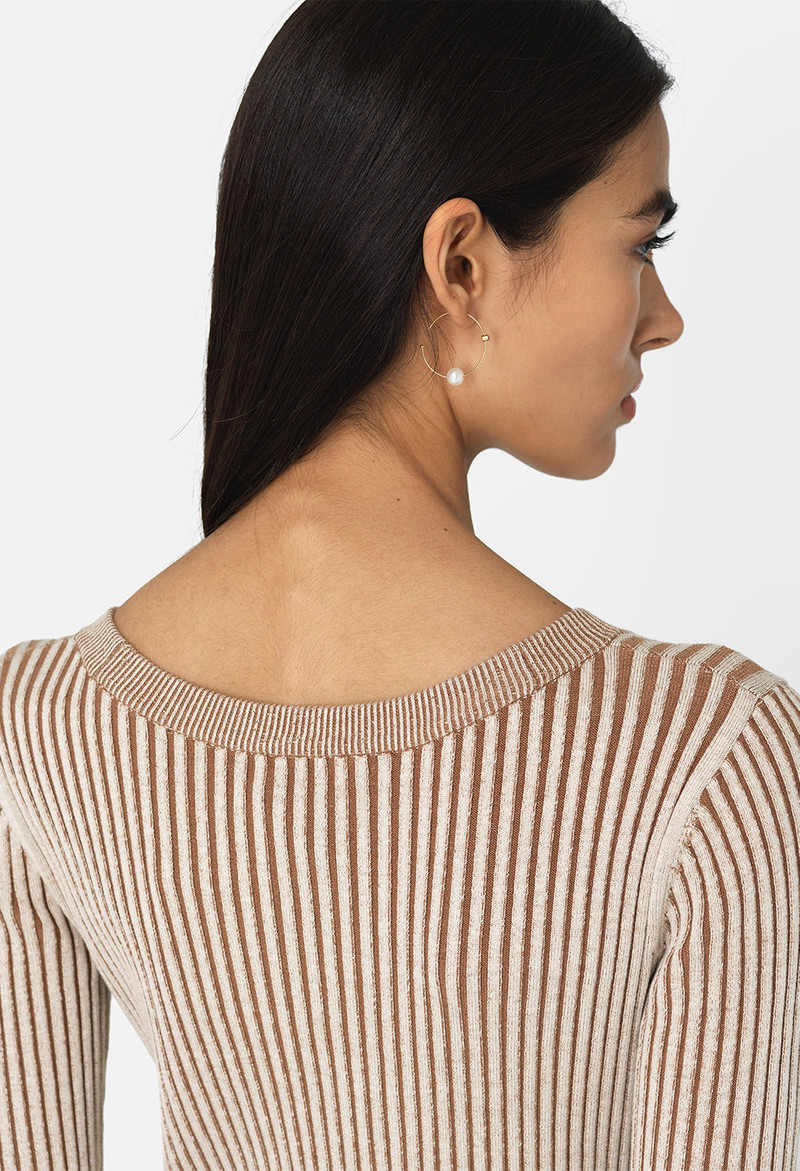 PIPER SILK RIB BUTTON DRESS 6