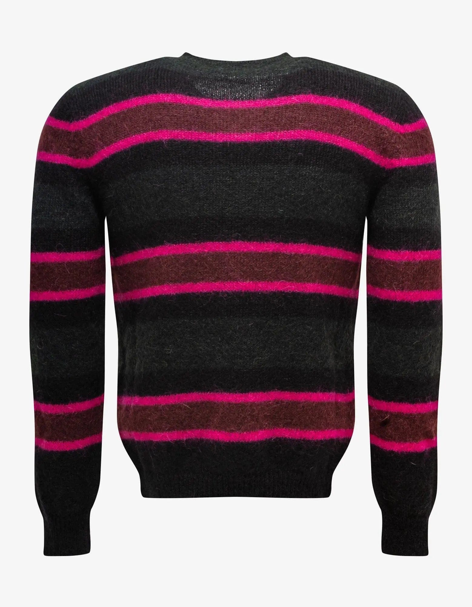 Saint Laurent Grey Stripe Mohair Sweater - 2