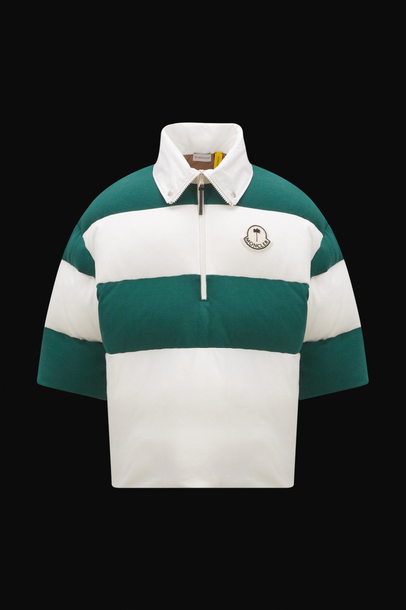 Padded Striped Polo Shirt - 1