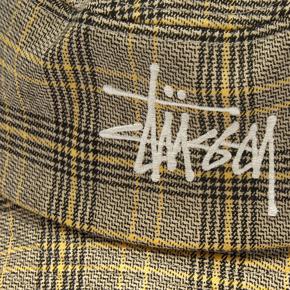 Stussy Big Logo Plaid Bucket Hat - 2