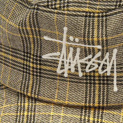 Stüssy Stussy Big Logo Plaid Bucket Hat outlook